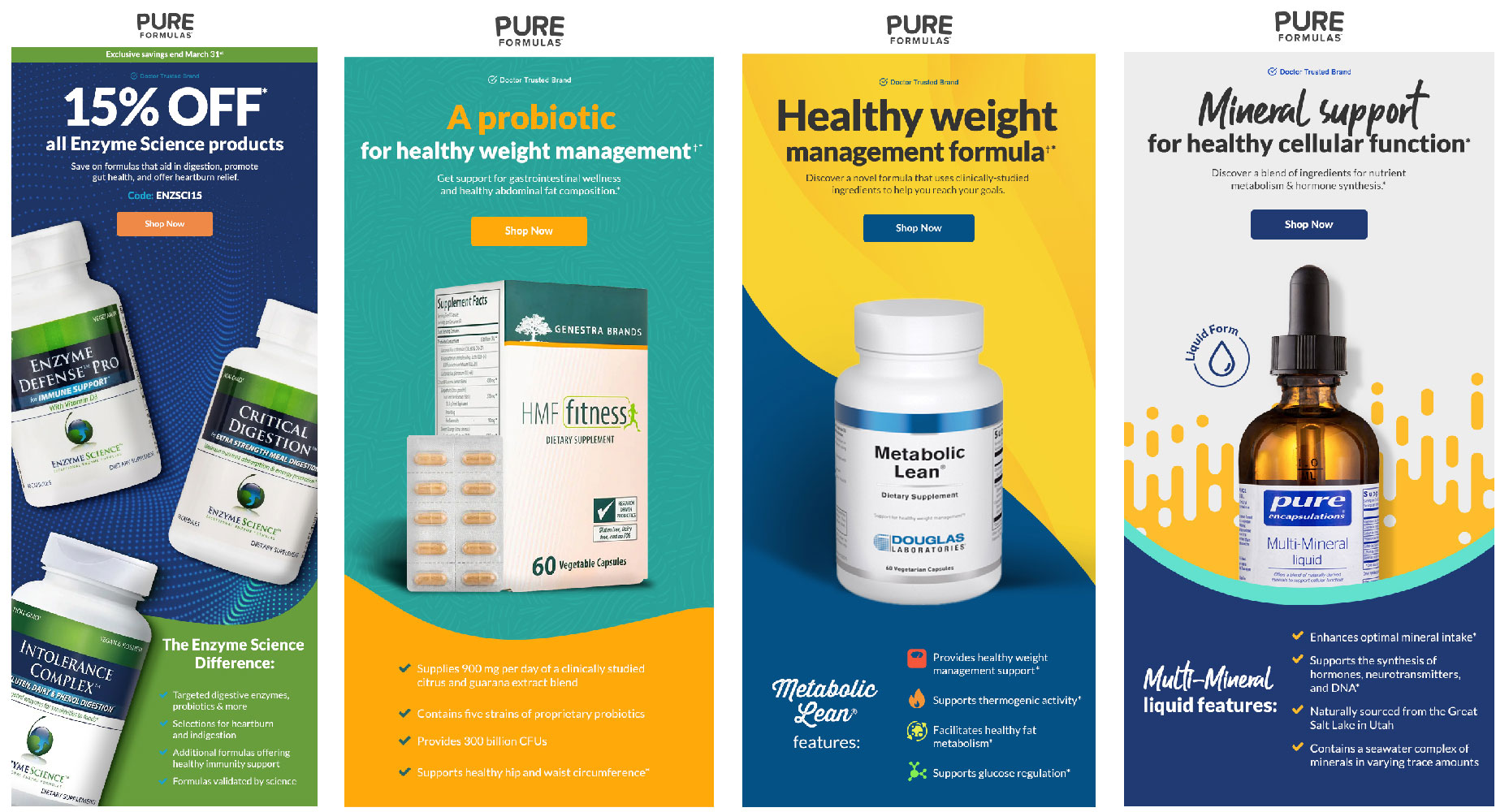 Email Adverts, Pure Formulas